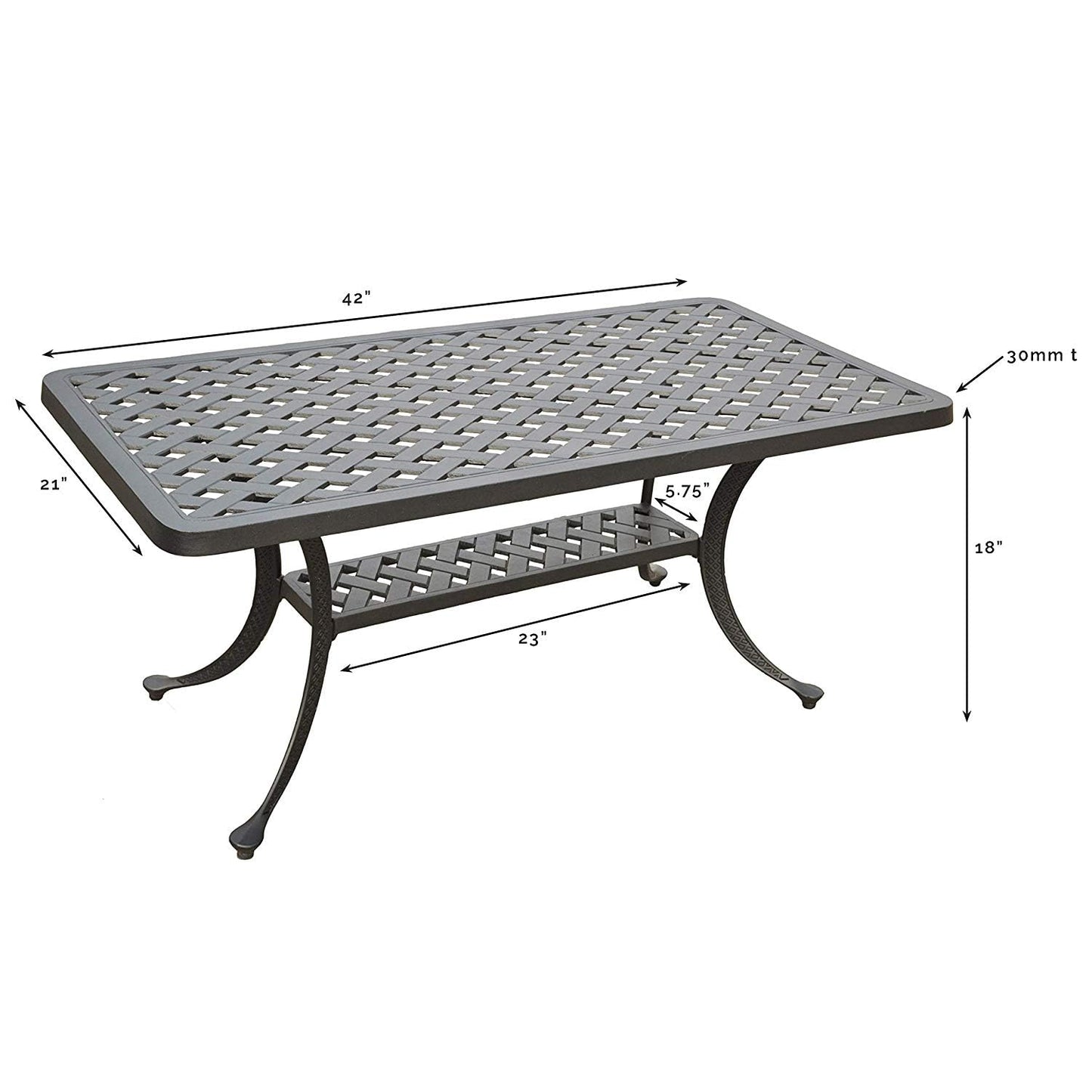 Patio Furniture Sets | Ultimate Comfort | Durable Aluminum Furniture Set | Ergonomic Chairs | Charcoal Black Cocktail Table | casafoyer.myshopify.com