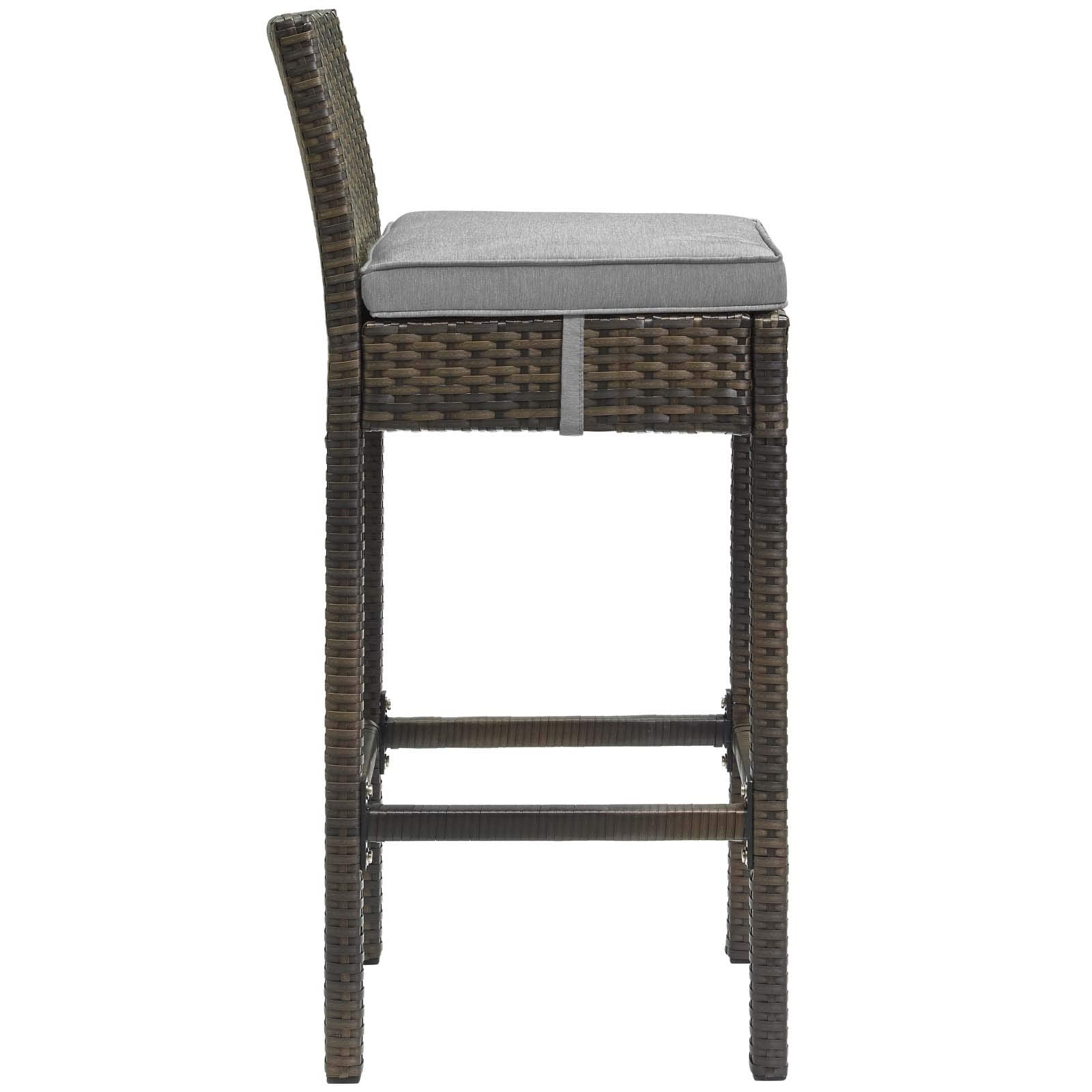 home office desk chairs | CasaFoyer Conduit Outdoor Patio Bar Stool | Stylish & Durable Wicker Rattan Design | Weatherproof & Comfortable | Perfect for Outdoor Dining & Entertaining | casafoyer.myshopify.com