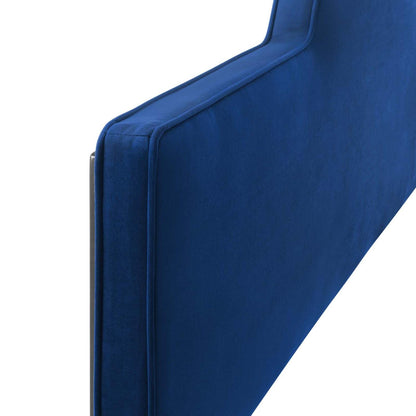 Bed | CasaFoyer Dawn Performance Velvet Full/Queen Headboard | Elegant Arching Silhouette | Stain-Resistant Upholstery | Plush Foam Padding | Adjustable Height | Compatible with Queen/Full Bed Frames | casafoyer.myshopify.com