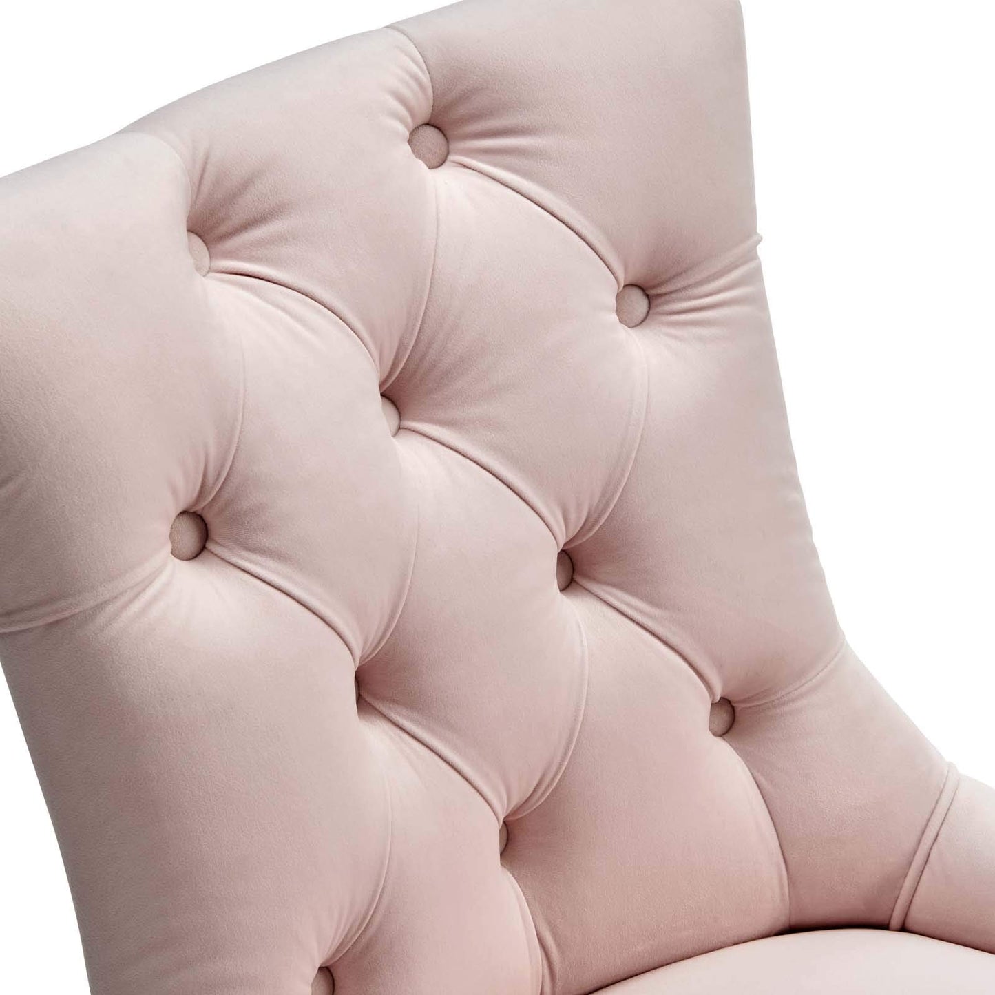 home office desk chairs | CasaFoyer Regent Tufted Button Upholstered Performance Velvet Dining Chair | Set of 2 | Timeless Elegance | Stain-Resistant | Foam Cushioned | 500 lbs Weight Capacity | Pink | casafoyer.myshopify.com
