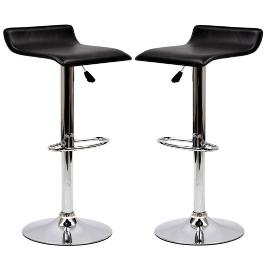 barstools | CasaFoyer Gloria Bar Stool Set | Elegant & Minimalist Design | Home Bar or Kitchen Counter | Set of 2 Stools | Black | casafoyer.myshopify.com