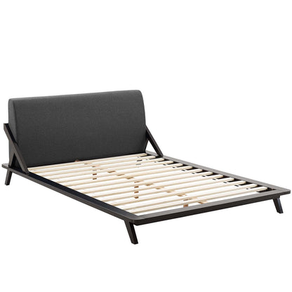 adjustable bed bases | CasaFoyer Luella Queen Platform Bed | Luxurious Sled Design | Upholstered Headboard | Solid Wood Frame | Slatted Support System | Ideal for Memory Foam, Innerspring, Latex, Hybrid Mattresses | Sleek Mid-Century Style | 800 lbs Weight Capacity | casafoyer.myshopify.com