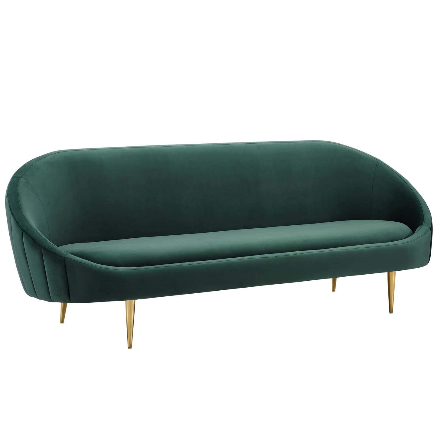 sofas | CasaFoyer Sublime Curve Back Sofa | Luxurious Performance Velvet Upholstery | Elegant Curved Design | Versatile Accent Couch | 900 lbs Weight Capacity | casafoyer.myshopify.com