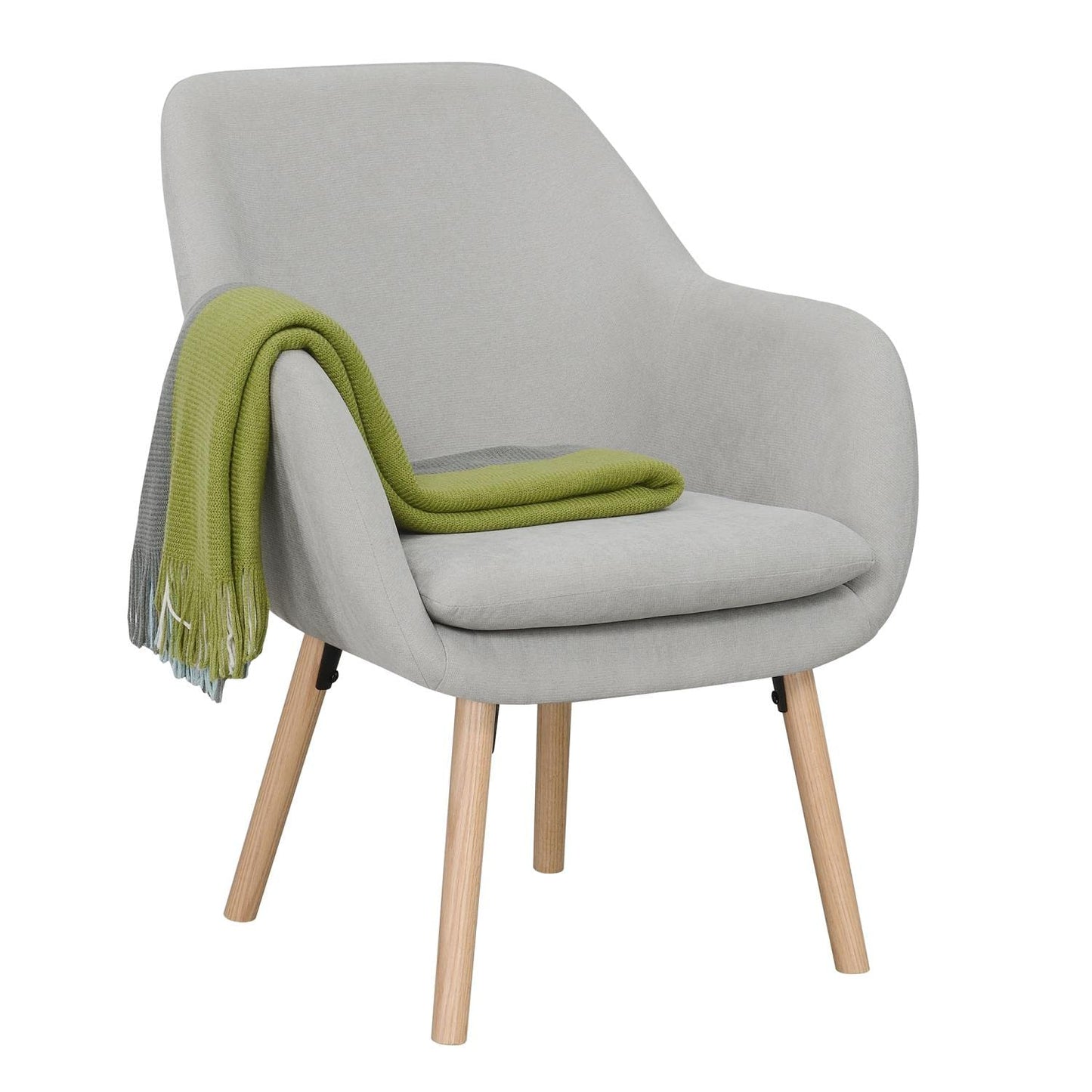 TABLE | CasaFoyer Take a Seat Charlotte Accent Chair | Stylish & Versatile | Solid Red Oak Legs | Linen Fabric | Detachable Foam Cushion | Perfect for Relaxation, Decor & Extra Seating | Mix & Match with Additional Chairs | casafoyer.myshopify.com