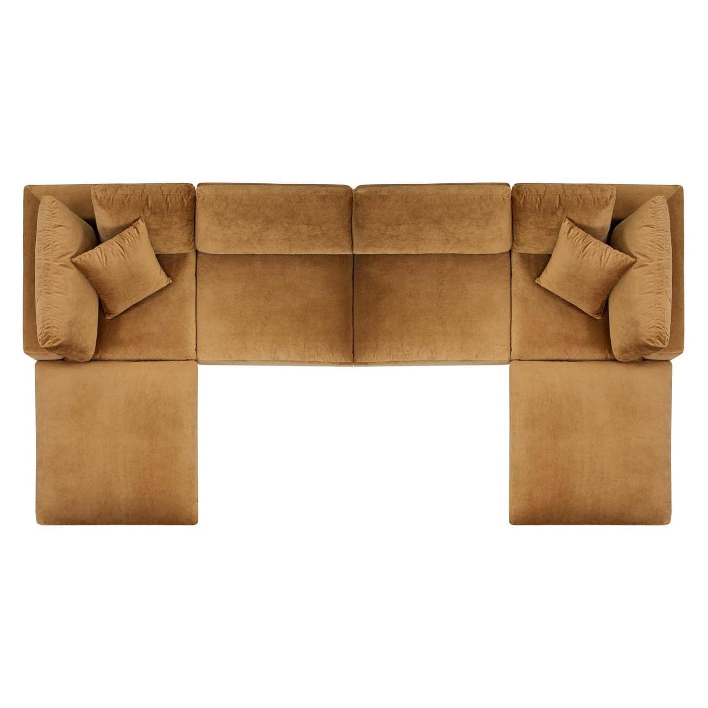 sofas | CasaFoyer Commix 6-Piece Sectional Sofa | Luxurious & Inviting | Stain-Resistant Velvet | Solid Wood Construction | Overstuffed Down Feather Cushions | Ample Seating | 331 lbs Weight Capacity | Plastic Foot Glides | casafoyer.myshopify.com