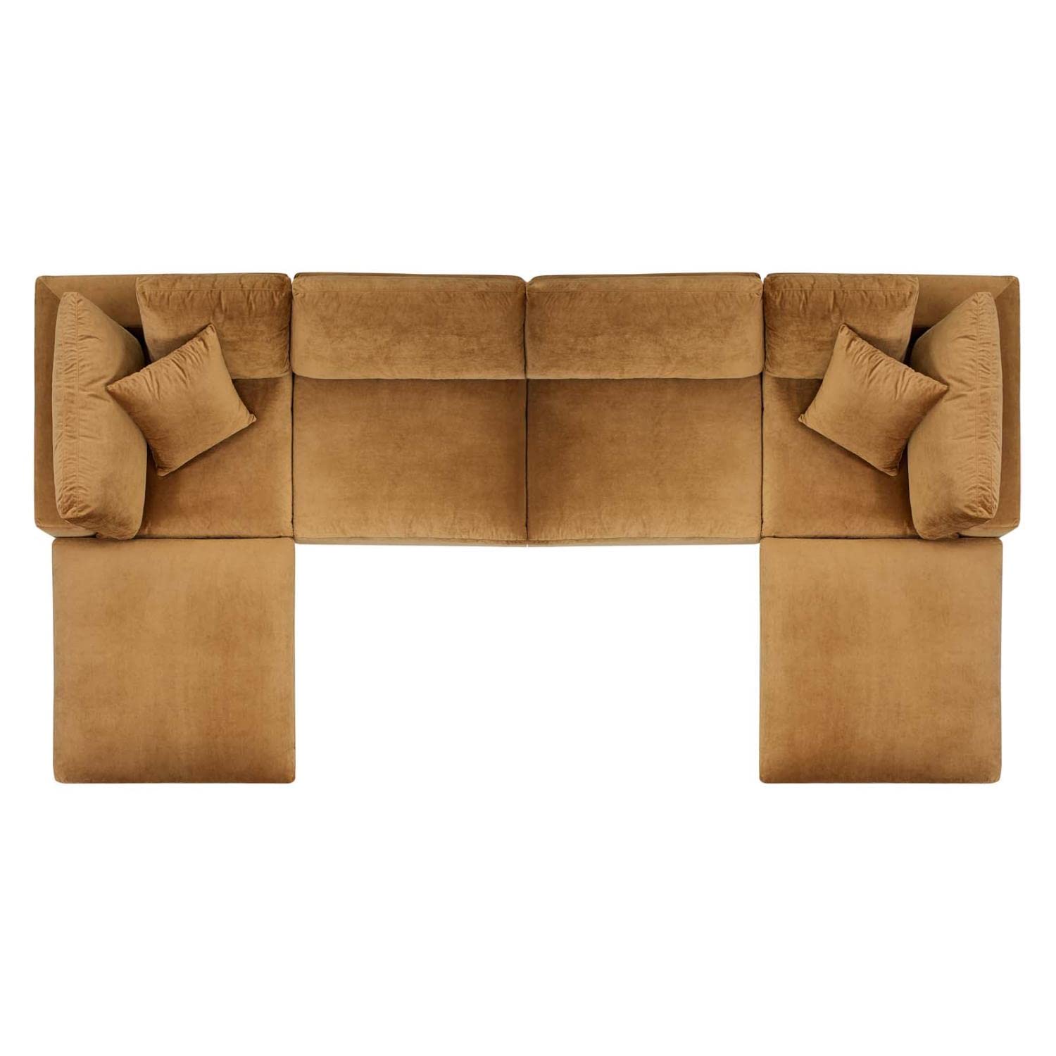 sofas | CasaFoyer Commix 6-Piece Sectional Sofa | Luxurious & Inviting | Stain-Resistant Velvet | Solid Wood Construction | Overstuffed Down Feather Cushions | Ample Seating | 331 lbs Weight Capacity | Plastic Foot Glides | casafoyer.myshopify.com