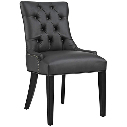 home office desk chairs | CasaFoyer Regent Dining Side Chair Set of 2 | Nostalgic Era Design | Tufted Buttons | Nailhead Trim | Vinyl Upholstery | Non-Marking Foot Caps | Tapered Wood Legs | casafoyer.myshopify.com
