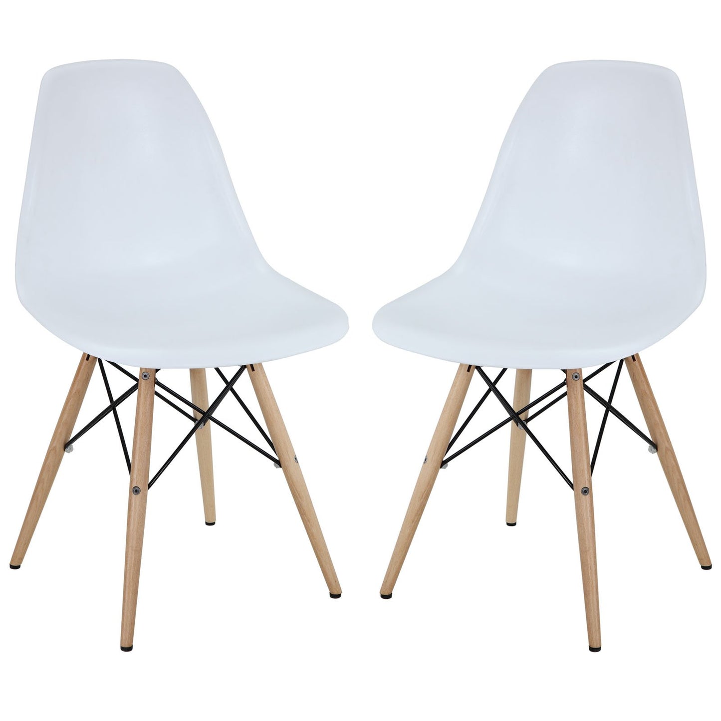 home office desk chairs | CasaFoyer Durable Molded Plastic Chairs | Flexible & Comfortable | Variety of Base Options | Ideal for Indoor/Outdoor Use | Enhance Home Decor | Set of 2 Wood Pyramid Side Chairs | casafoyer.myshopify.com