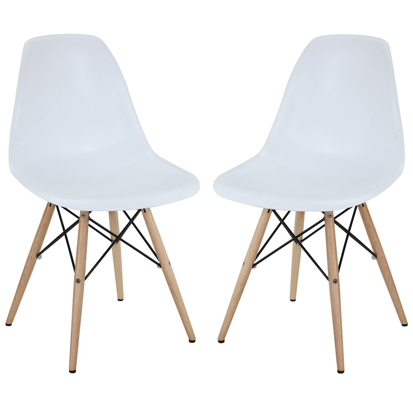 home office desk chairs | CasaFoyer Durable Molded Plastic Chairs | Flexible & Comfortable | Variety of Base Options | Ideal for Indoor/Outdoor Use | Enhance Home Decor | Set of 2 Wood Pyramid Side Chairs | casafoyer.myshopify.com