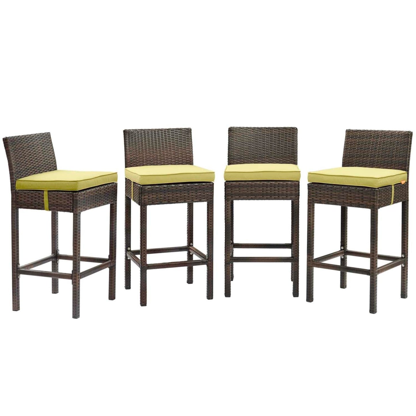 home office desk chairs | CasaFoyer Conduit Outdoor Patio Bar Stool Set | Stylish & Durable Wicker Rattan | 4 Stools with Cushions | Ideal for Outdoor Dining & Entertaining | casafoyer.myshopify.com