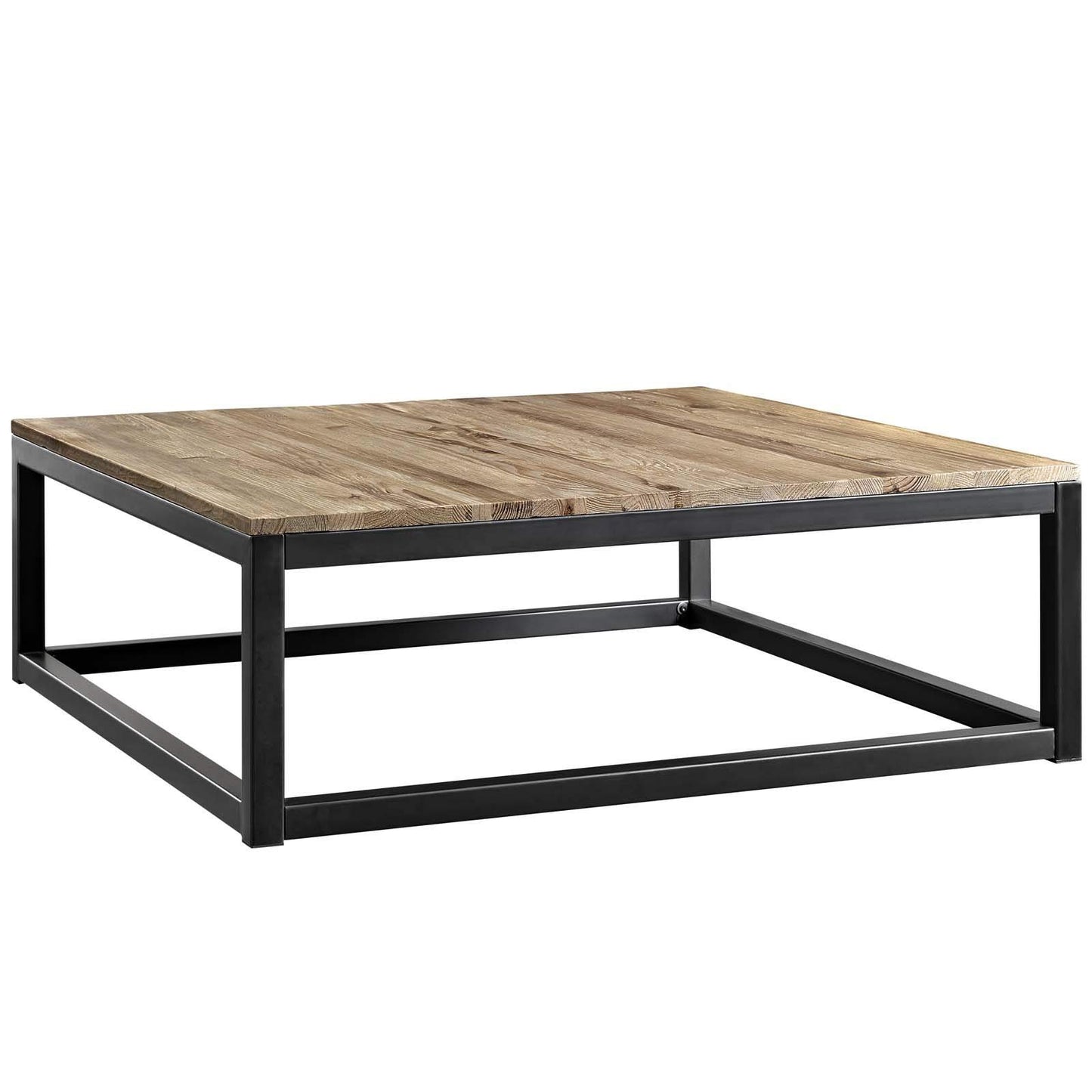 coffee tables | Ergode Attune Coffee Table | Solid Pine Wood Top | Black Iron Frame | Modern Farmhouse, Industrial Modern, Contemporary Decor | Durable Construction | casafoyer.myshopify.com