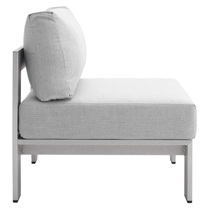 patio bistro sets | CasaFoyer Shore Outdoor Aluminum Armless Chair | Weatherproof | Sunbrella Cushions | Sturdy Frame | Perfect for Outdoor Relaxation | casafoyer.myshopify.com