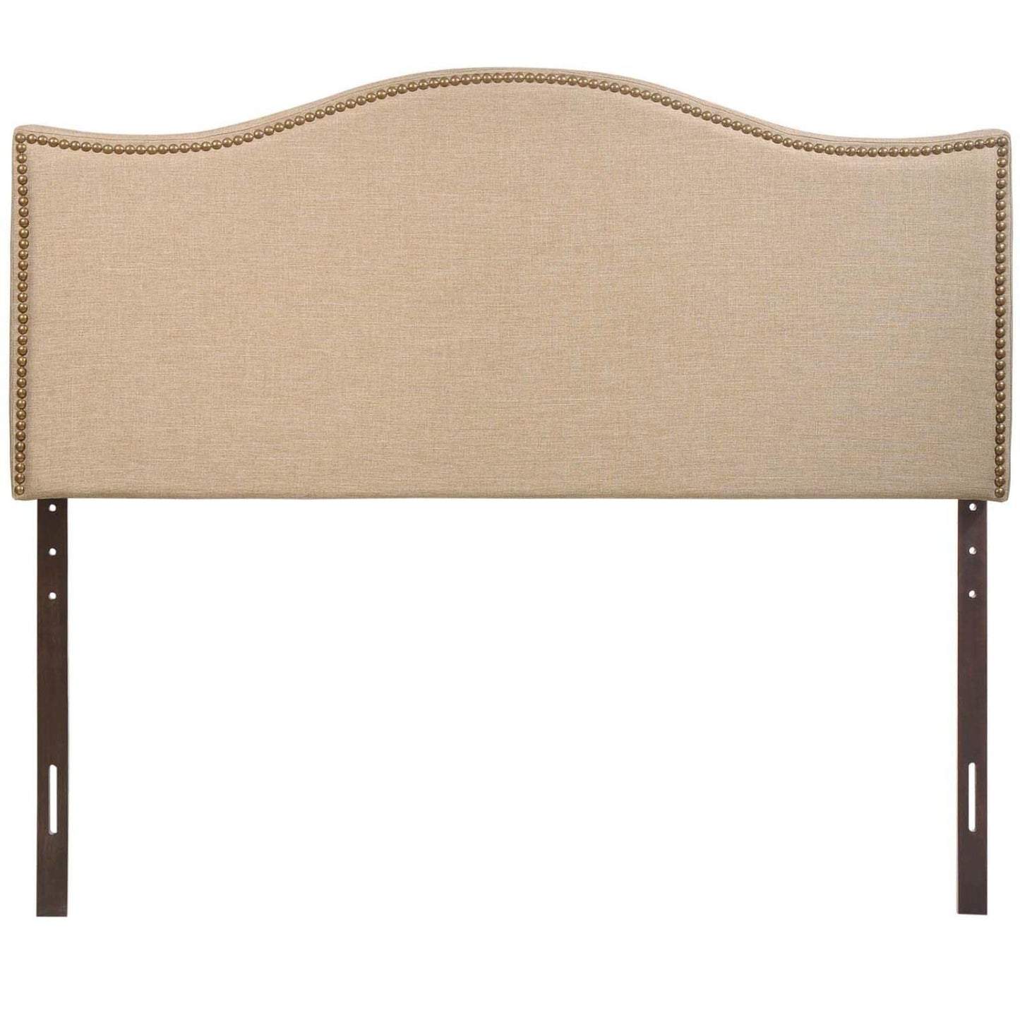 headboards | CasaFoyer Curl Queen Headboard | Chic Undulating Lines | Premium Linen Fabric | Nail Button Trim | Modern Design | Comfortable & Durable | casafoyer.myshopify.com