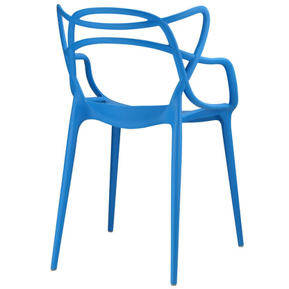 home office desk chairs | CasaFoyer Entangled Dining Chair Set of 4 | Captivating Organic Design | Molded Plastic | Foot Caps | Fully Assembled | Wipe-Clean Surface | casafoyer.myshopify.com