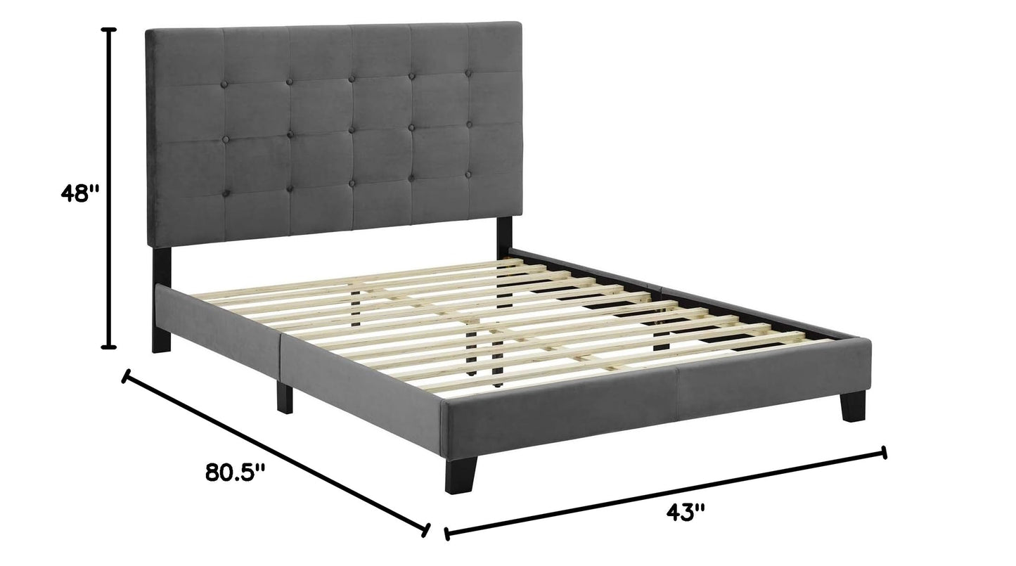 adjustable bed bases | CasaFoyer Melanie Twin Platform Bed | Sleek Design | Button Tufting | Stain-Resistant Velvet Upholstery | Sturdy Wood Frame | No Box Spring Needed | Versatile & Convenient | 800 lbs Weight Capacity | casafoyer.myshopify.com