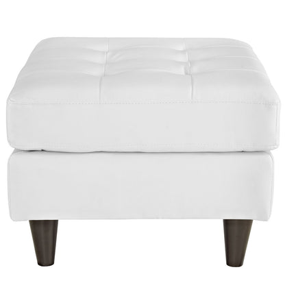 home office desk chairs | CasaFoyer Empress Mid-Century Style Ottoman | Luxurious Leather Upholstery | Plush Foam Padding | Sturdy Hardwood Legs | Enhance Your Space with Comfort and Style | casafoyer.myshopify.com