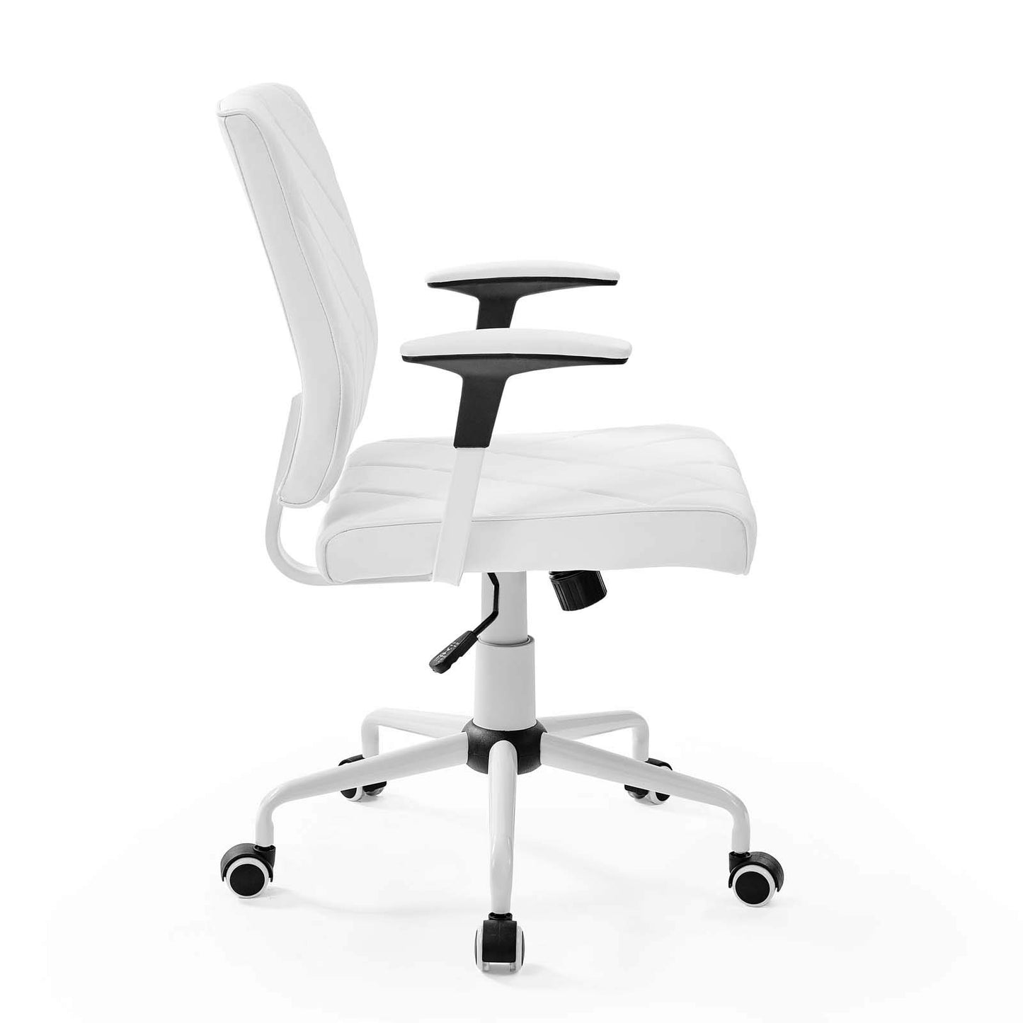home office desk chairs | CasaFoyer Lattice Vinyl Office Chair | Luxurious Upholstery | Polished Chrome Frame | Easy Mobility | Padded Arms | Ideal for Sophisticated Workplaces | casafoyer.myshopify.com