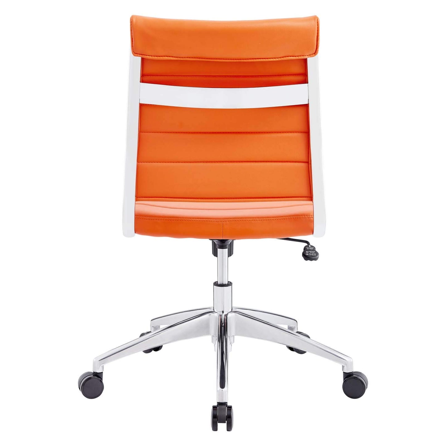 home office desk chairs | CasaFoyer Jive Mid Back Office Chair | Stylish & Functional | Armless Design | Orange | casafoyer.myshopify.com