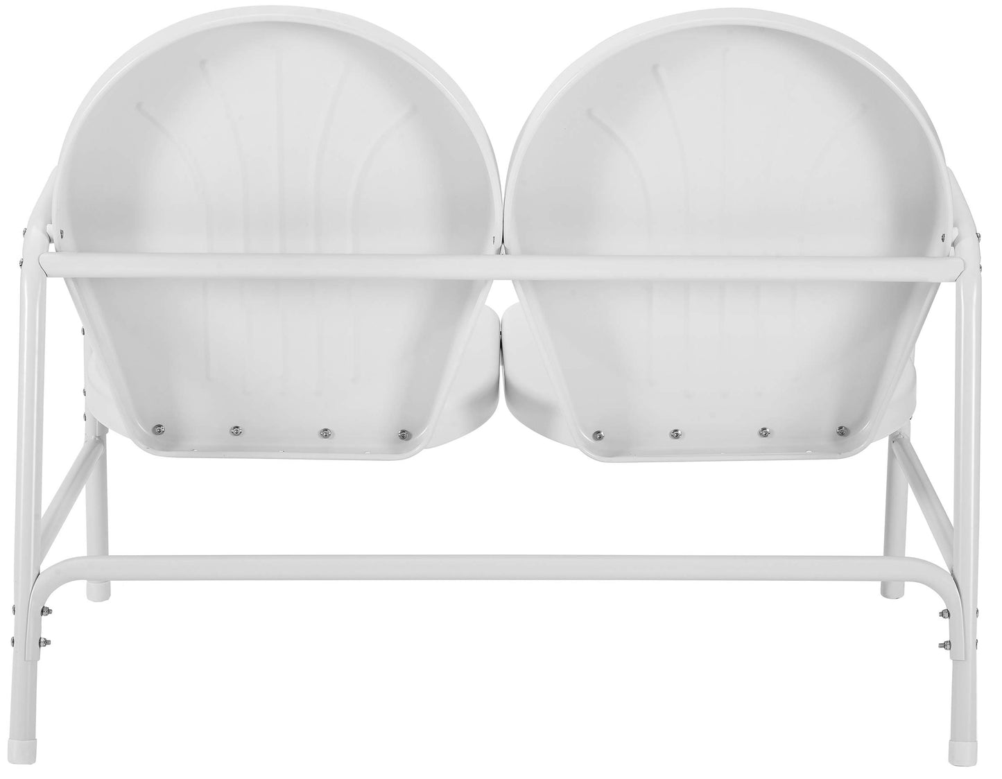 Sofa & chair Sets | Griffith Metal Outdoor Loveseat | Durable Steel Construction | Ultimate Relaxation | White Finish | casafoyer.myshopify.com