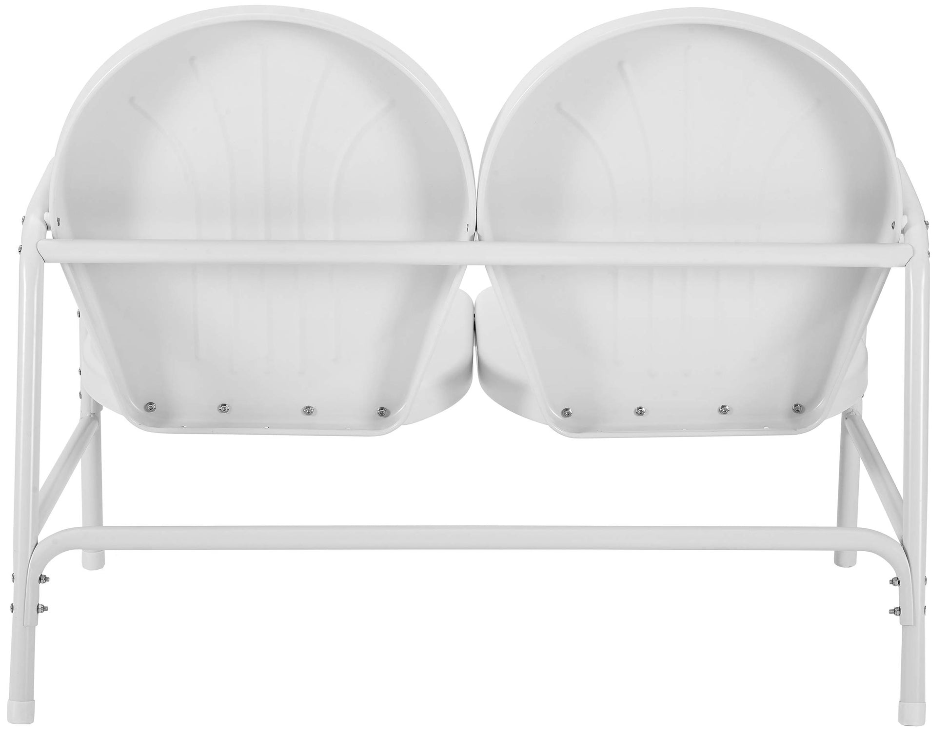 Sofa & chair Sets | Griffith Metal Outdoor Loveseat | Durable Steel Construction | Ultimate Relaxation | White Finish | casafoyer.myshopify.com