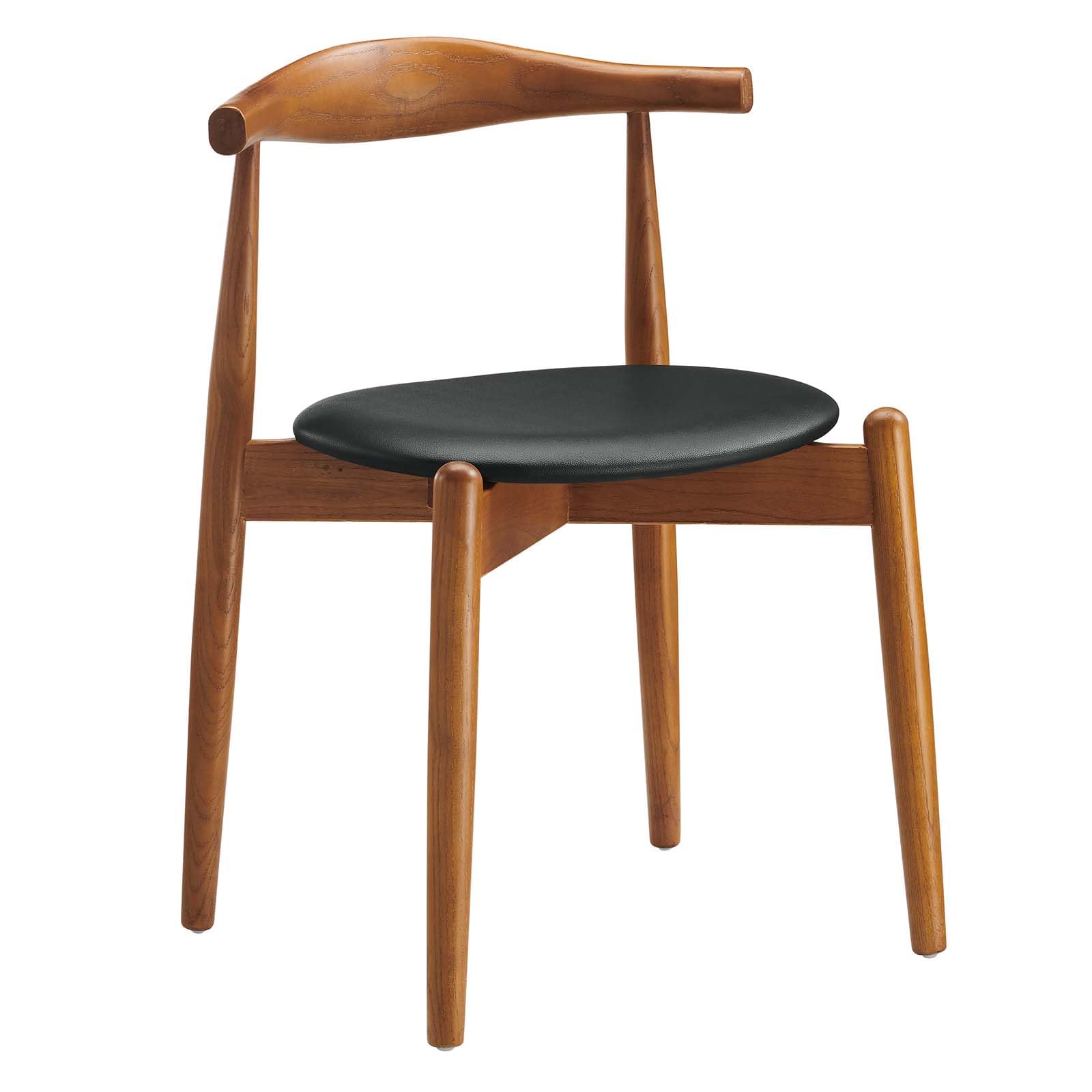 home office desk chairs | CasaFoyer Stalwart Dining Chair | Solid Beech Wood | Elegant Design | Comfortable Foam Cushion | Vinyl Upholstery | Set of 1 | casafoyer.myshopify.com