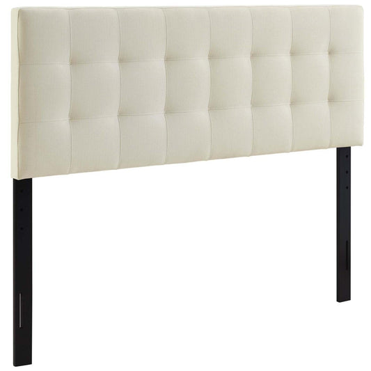 headboards | CasaFoyer  Lily Queen Upholstered Linen Fabric Tufted Headboard | Elegant & Durable Ivory | Contemporary Bedroom Decor | casafoyer.myshopify.com