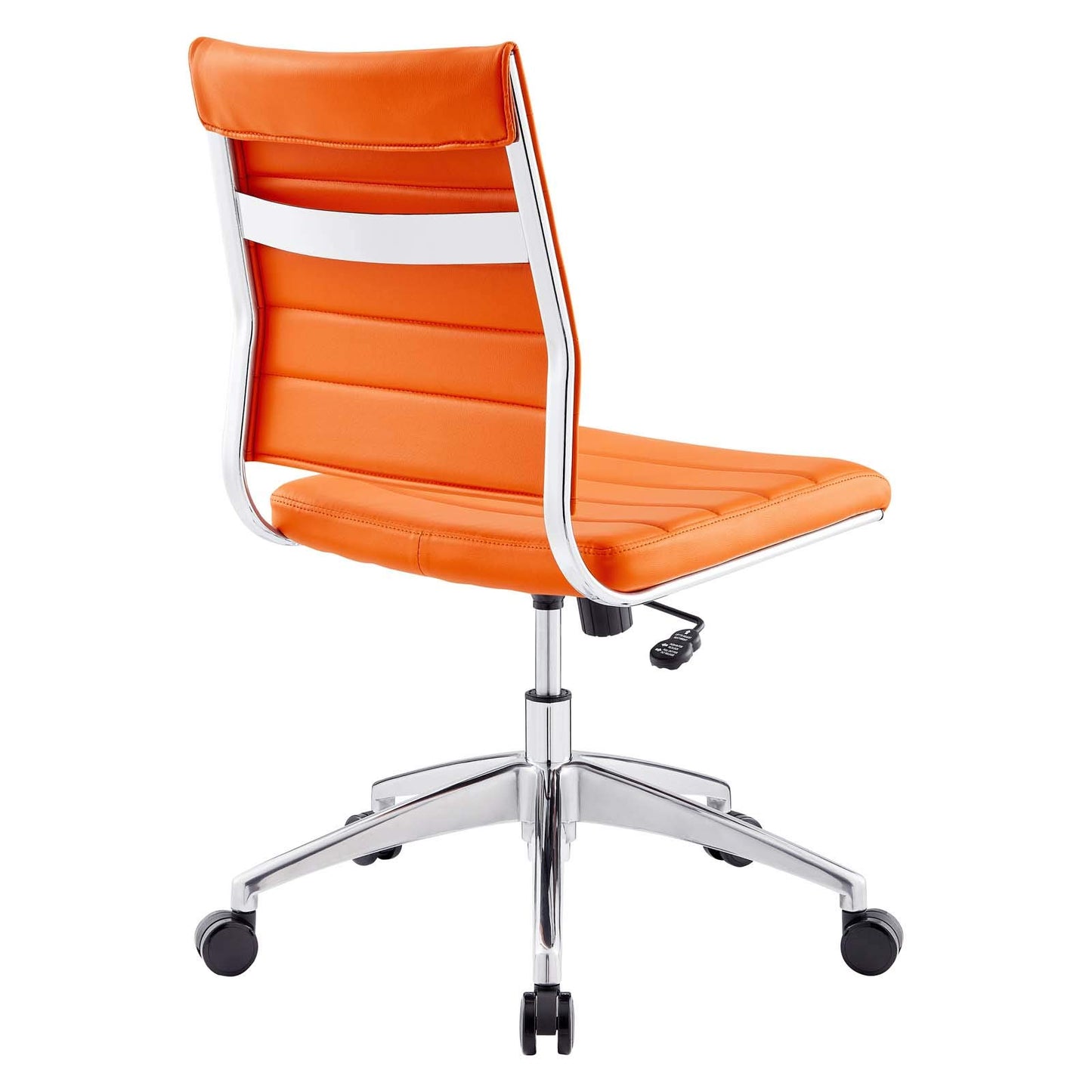 home office desk chairs | CasaFoyer Jive Mid Back Office Chair | Stylish & Functional | Armless Design | Orange | casafoyer.myshopify.com