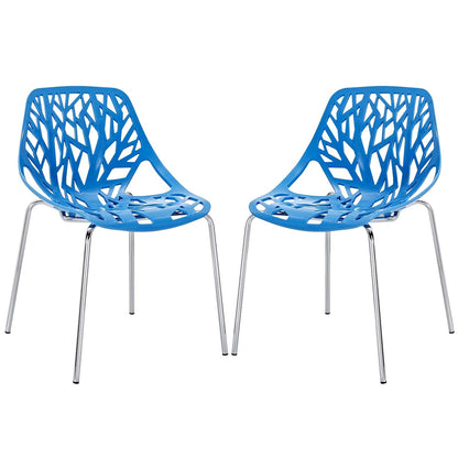 home office desk chairs | CasaFoyer Captivating Stencil Dining Chair Set | Tree Design | Enchanting Journey | Nostalgic Melodies | 2 Chairs | casafoyer.myshopify.com