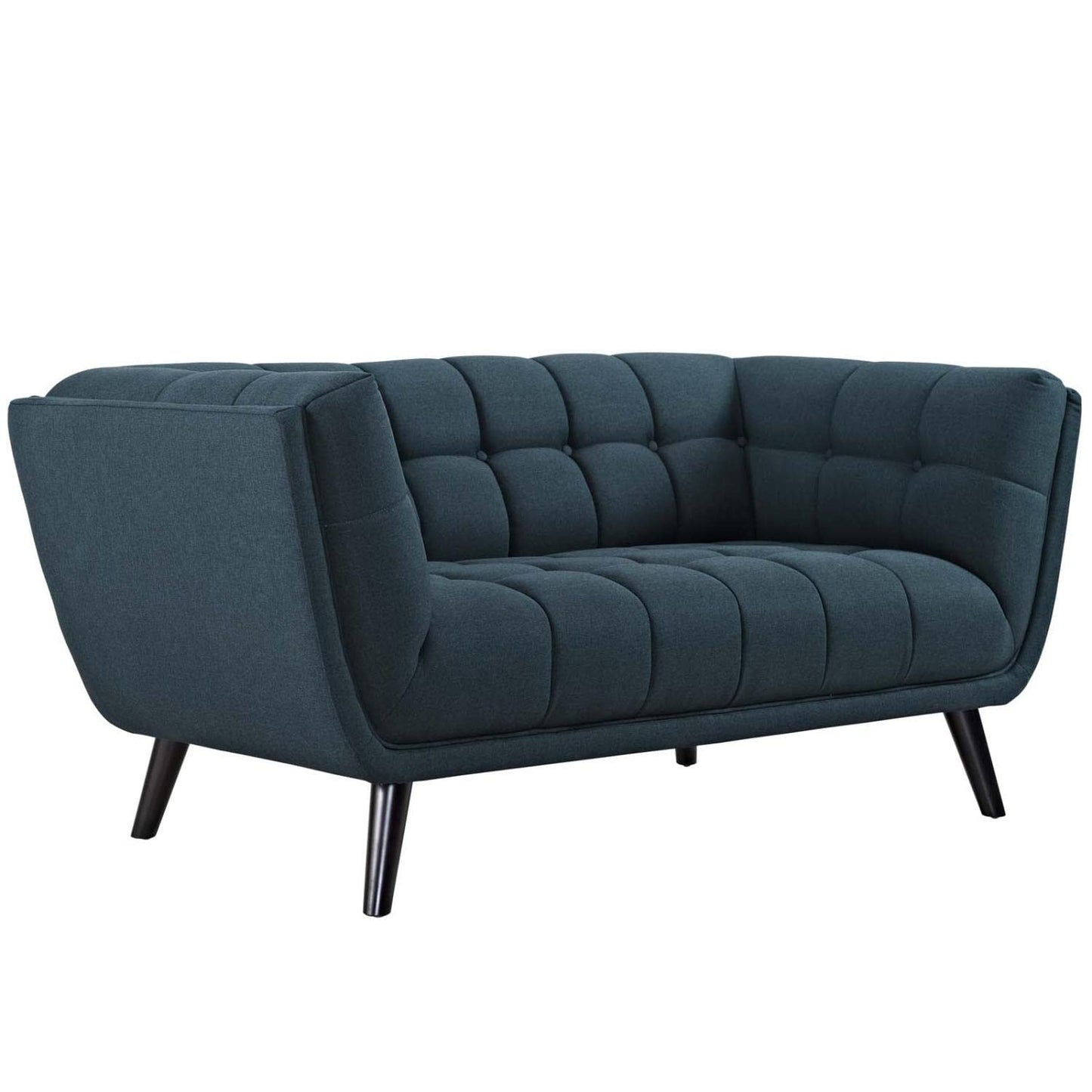 sofas | CasaFoyer Bestow Loveseat | Plush Velvet Upholstery | Button Tufted | Sturdy Black Legs | Non-Marking Foot Caps | Comfortable & Versatile | Perfect for Living Room | casafoyer.myshopify.com