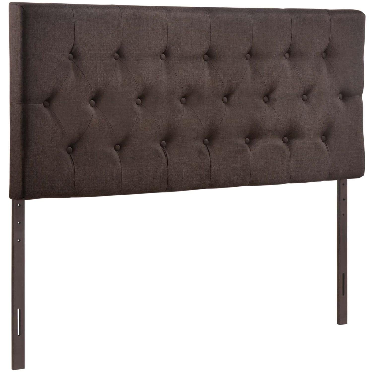 headboards | CasaFoyer  Clique Button Tufted Linen Fabric Upholstered Queen Headboard | Elegant & Durable Design | Restful Night's Sleep | casafoyer.myshopify.com