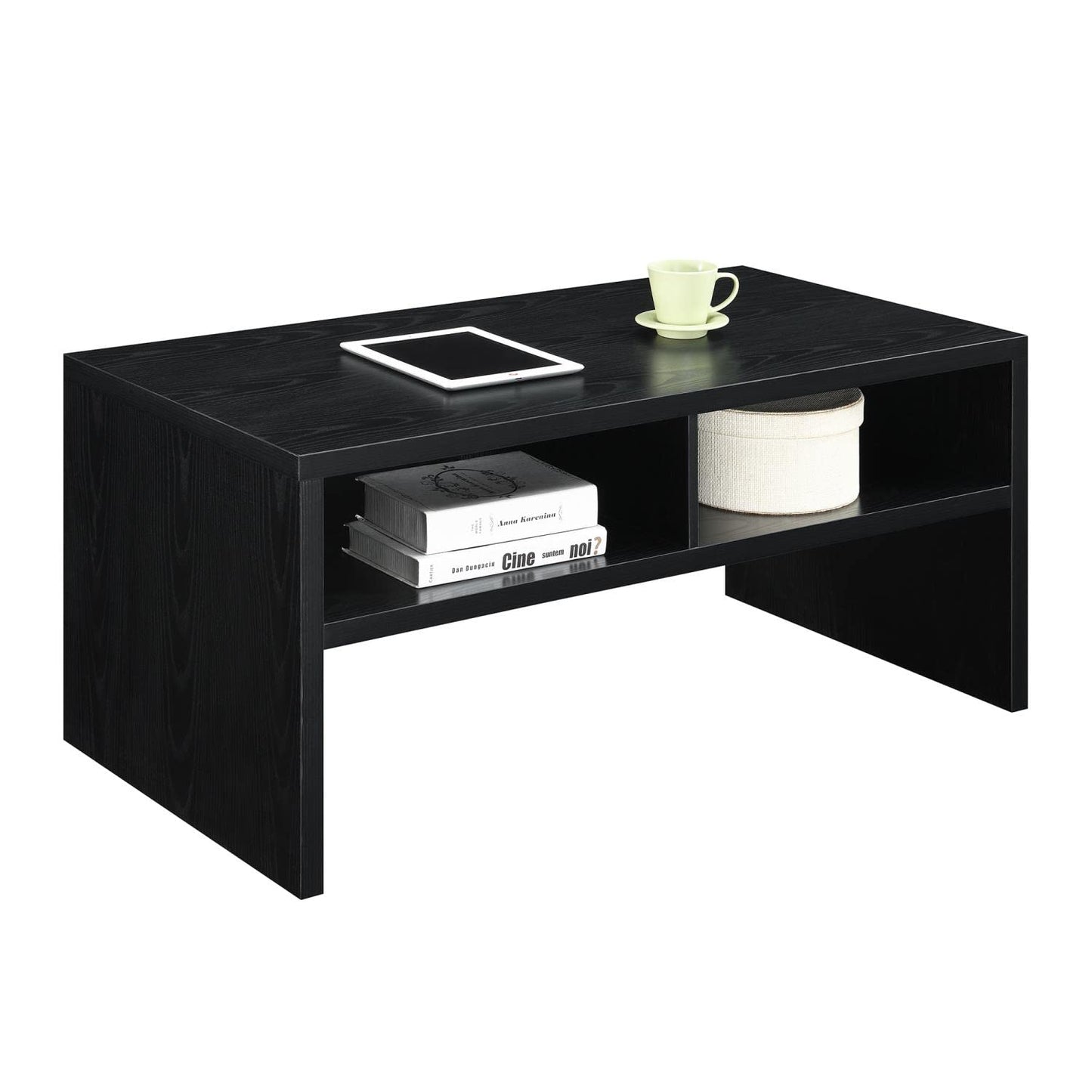 TABLE | Ergode Northfield Admiral Deluxe Coffee Table with Shelves | Sleek Design | Spacious Surface Top | Abundant Display & Storage Space | Durable Materials | Complements Contemporary Decor | casafoyer.myshopify.com
