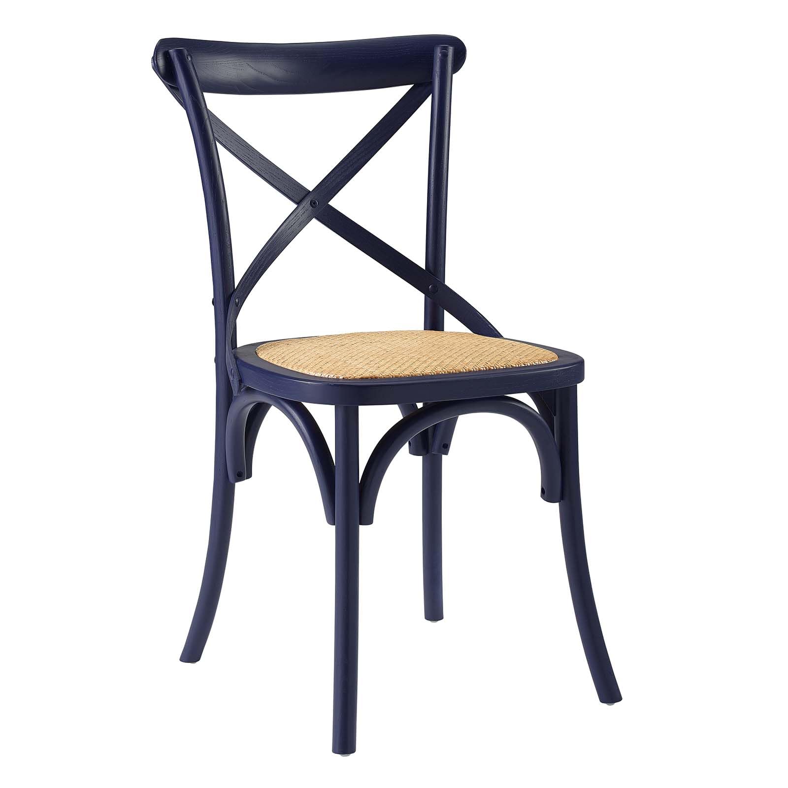 home office desk chairs | CasaFoyer Gear Dining Side Chair | Rustic Charm with Modern Touch | Wooden Backrest, Tapered Legs | Fully Assembled | Ideal for Country Cottages, Rustic Settings, or Urban Dwellings | Midnight Blue | casafoyer.myshopify.com