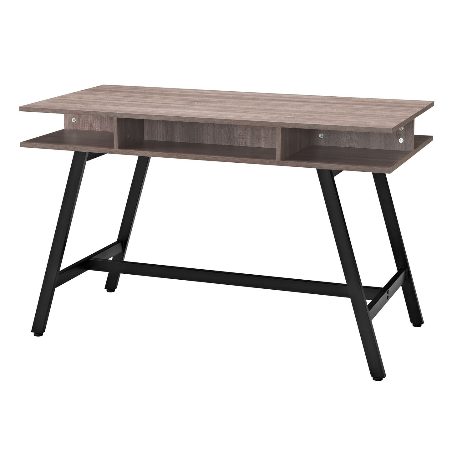 TABLE | Turnabout Desk | Modern Writing Table with Storage | Natural Wood Grain Finish | Adjustable Foot Glides | casafoyer.myshopify.com
