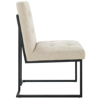 barstools | CasaFoyer Privy Black Stainless Steel Dining Chair | Elegant Deco Style | Soft Polyester Upholstery | Matte Black Geometric Base | 331 lbs Weight Capacity | Fully Assembled | casafoyer.myshopify.com