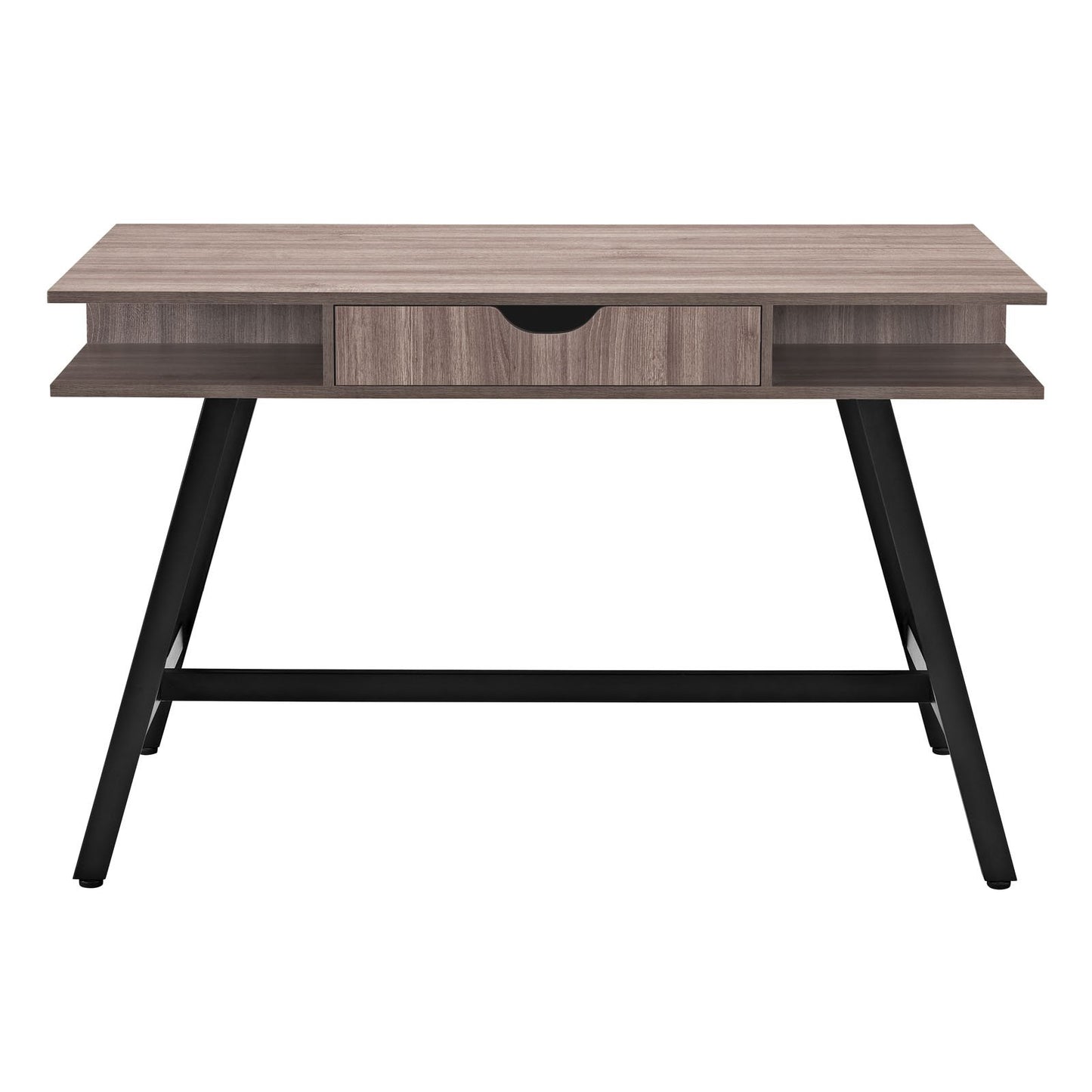TABLE | Turnabout Desk | Modern Writing Table with Storage | Natural Wood Grain Finish | Adjustable Foot Glides | casafoyer.myshopify.com