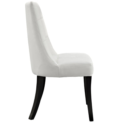 home office desk chairs | CasaFoyer Noblesse Dining Chair Set of 4 | Grandeur & Comfort | Faux Leather Checkerboard | Captivating Ambiance | White | casafoyer.myshopify.com