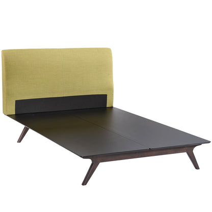 adjustable bed bases | CasaFoyer Tracy Queen Size Platform Bed | Durable MDF | Open Design | Toffee Brown Stained Frame | Foam Padded Headboard | Easy Assembly | Boxspring-Free Sleep | casafoyer.myshopify.com