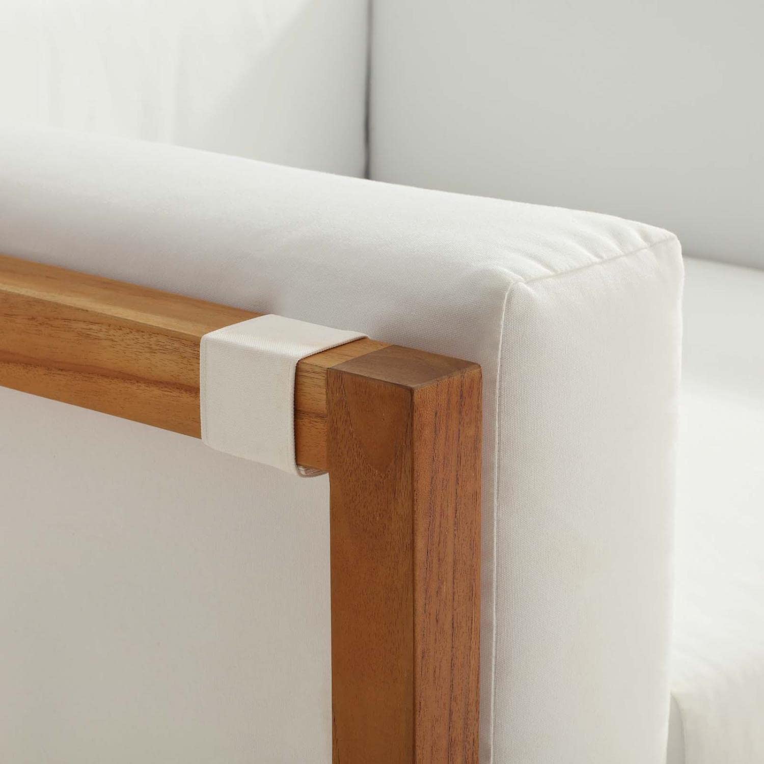 executive chairs | CasaFoyer Newbury Premium Grade A Teak Outdoor Patio Armchair | Durable | Sunproof Fabric | Versatile Design | Natural White | casafoyer.myshopify.com
