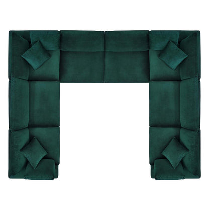 kitchen and dining room sets | CasaFoyer Commix Sectional Sofa | Luxurious & Inviting | Plush Comfort | Stain-Resistant Velvet | Solid Wood Construction | 8-Piece Set | casafoyer.myshopify.com