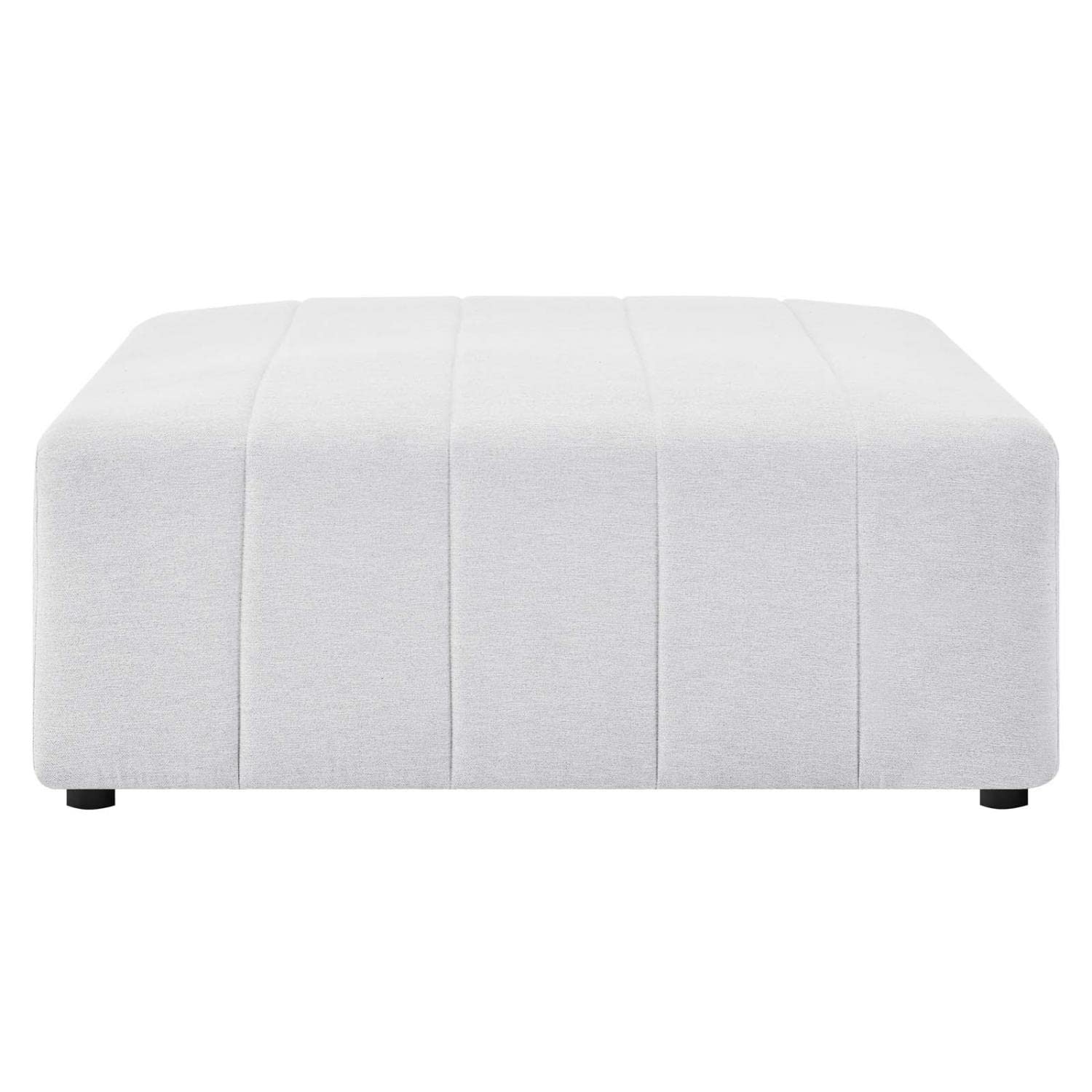 ottomans | CasaFoyer Bartlett Upholstered Fabric Ottoman | Retro Modern Style | Soft Polyester Upholstery | Dense Foam Padding | Sturdy Frame | Non-Marking Foot Caps | casafoyer.myshopify.com