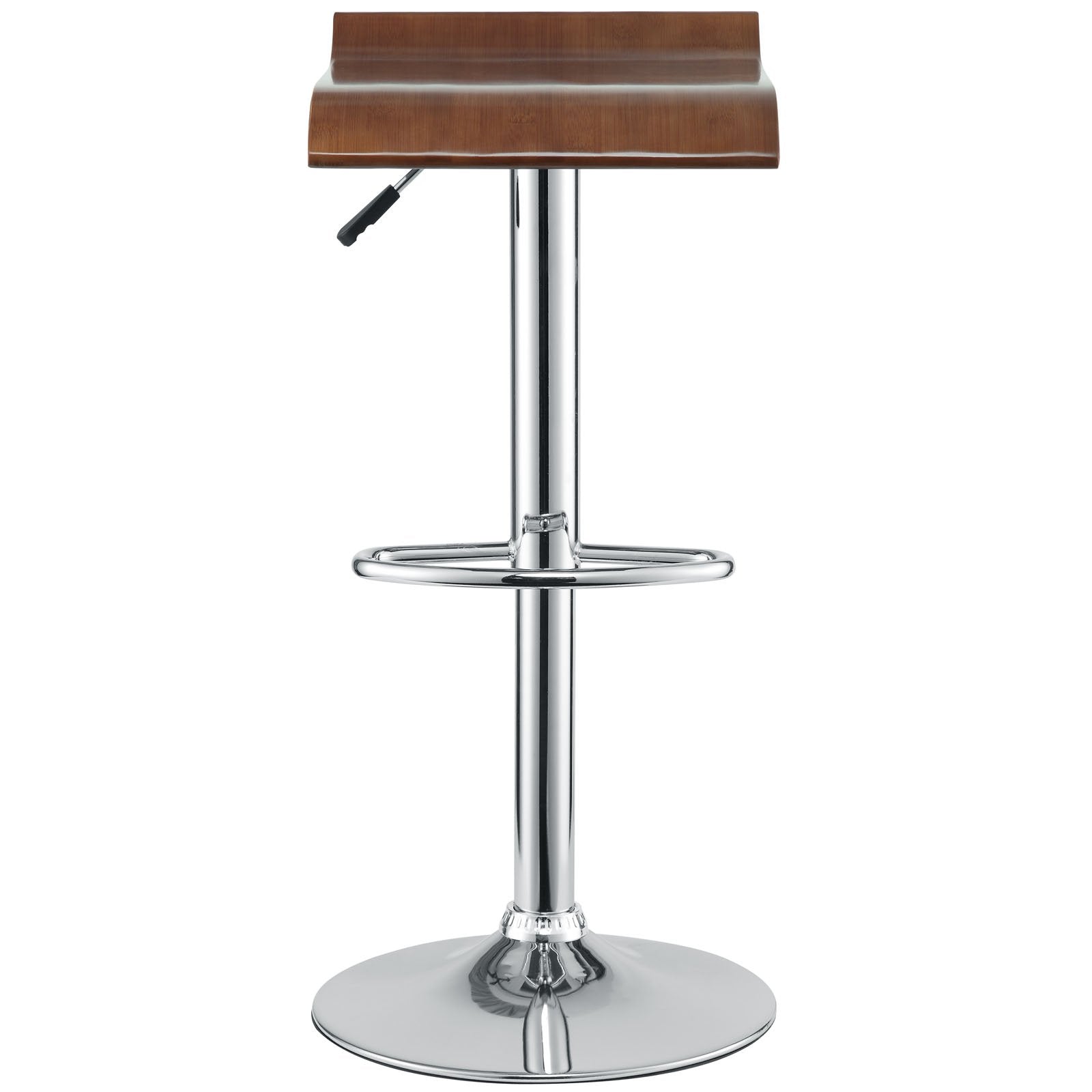 barstools | CasaFoyer Bentwood Bar Stool Set of 2 | Chrome Steel Frame | Adjustable Height | Natural Wood Finish | Ideal for Home Bar or Counter Seating | casafoyer.myshopify.com