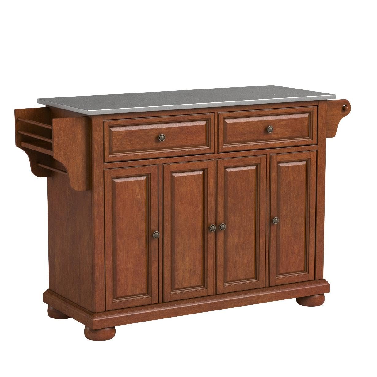 Kitchen Storage | Solid Hardwood | Veneer Kitchen Island | Raised Panel Doors | Drawers | Adjustable Shelves | Classic Cherry Finish | casafoyer.myshopify.com