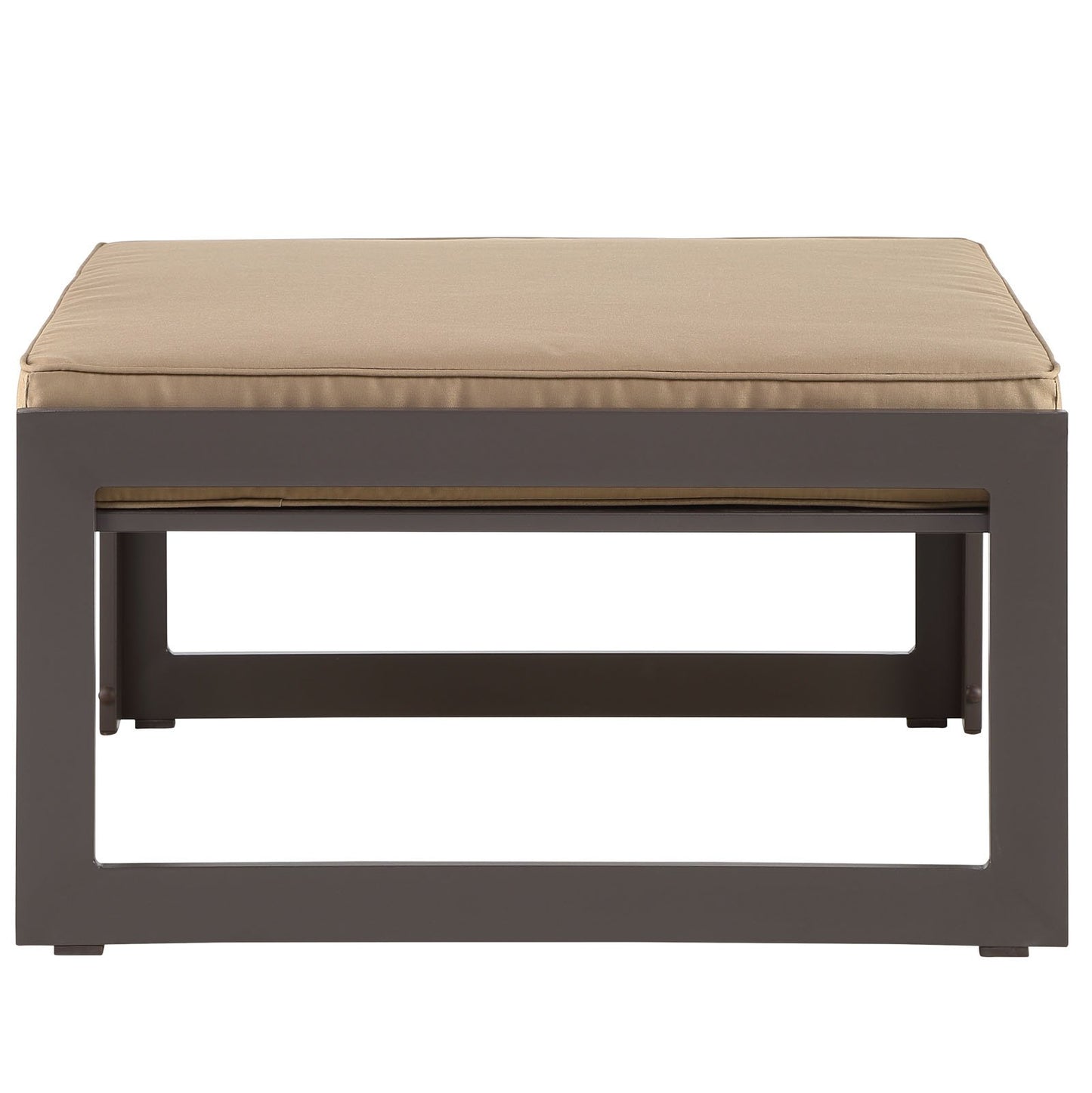 Ottoman | Fortuna Outdoor Patio Ottoman | Versatile Bench | Durable Aluminum Frame | All-Weather Cushions | Contemporary Elegance | Ideal for Outdoor Lounge | casafoyer.myshopify.com