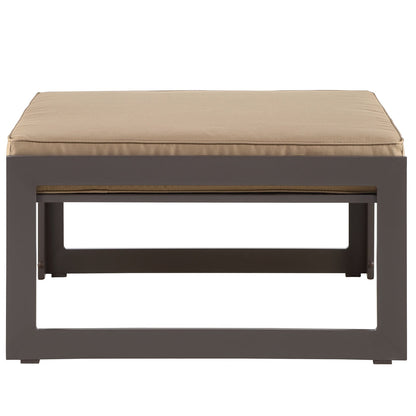 Ottoman | Fortuna Outdoor Patio Ottoman | Versatile Bench | Durable Aluminum Frame | All-Weather Cushions | Contemporary Elegance | Ideal for Outdoor Lounge | casafoyer.myshopify.com