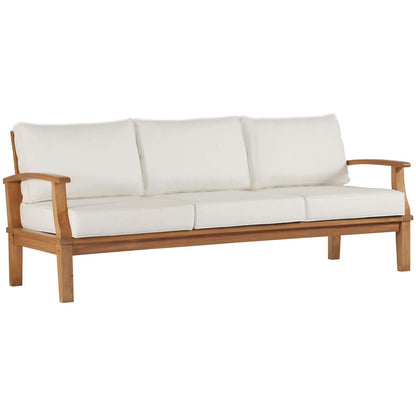 sofas | CasaFoyer Marina Teak Wood Outdoor Patio Sofa | Luxury, Durable, Weather-Resistant | Contemporary Design | Perfect for Outdoor Gatherings | Assembly Required | casafoyer.myshopify.com