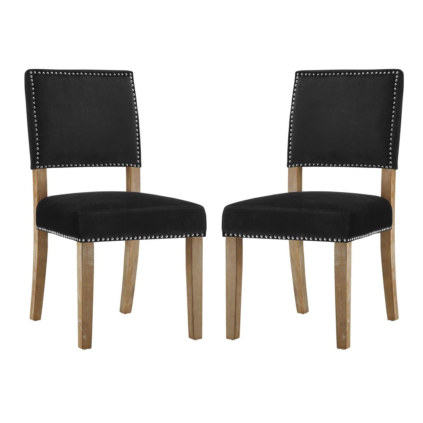 home office desk chairs | CasaFoyer Oblige Dining Side Chair Set of 2 | Elegant Wood Frame | Velvet Upholstery | Nailhead Trim | Ivory-Antique Copper or Polished Silver Accent | Comfortable Cushion | No Sag Spring Support | Non-Marking Foot Caps | Modern Farmhouse Charm | casafoyer.myshopify.com