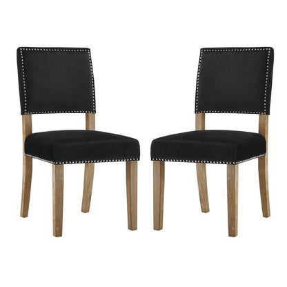 home office desk chairs | CasaFoyer Oblige Dining Side Chair Set of 2 | Elegant Wood Frame | Velvet Upholstery | Nailhead Trim | Ivory-Antique Copper or Polished Silver Accent | Comfortable Cushion | No Sag Spring Support | Non-Marking Foot Caps | Modern Farmhouse Charm | casafoyer.myshopify.com