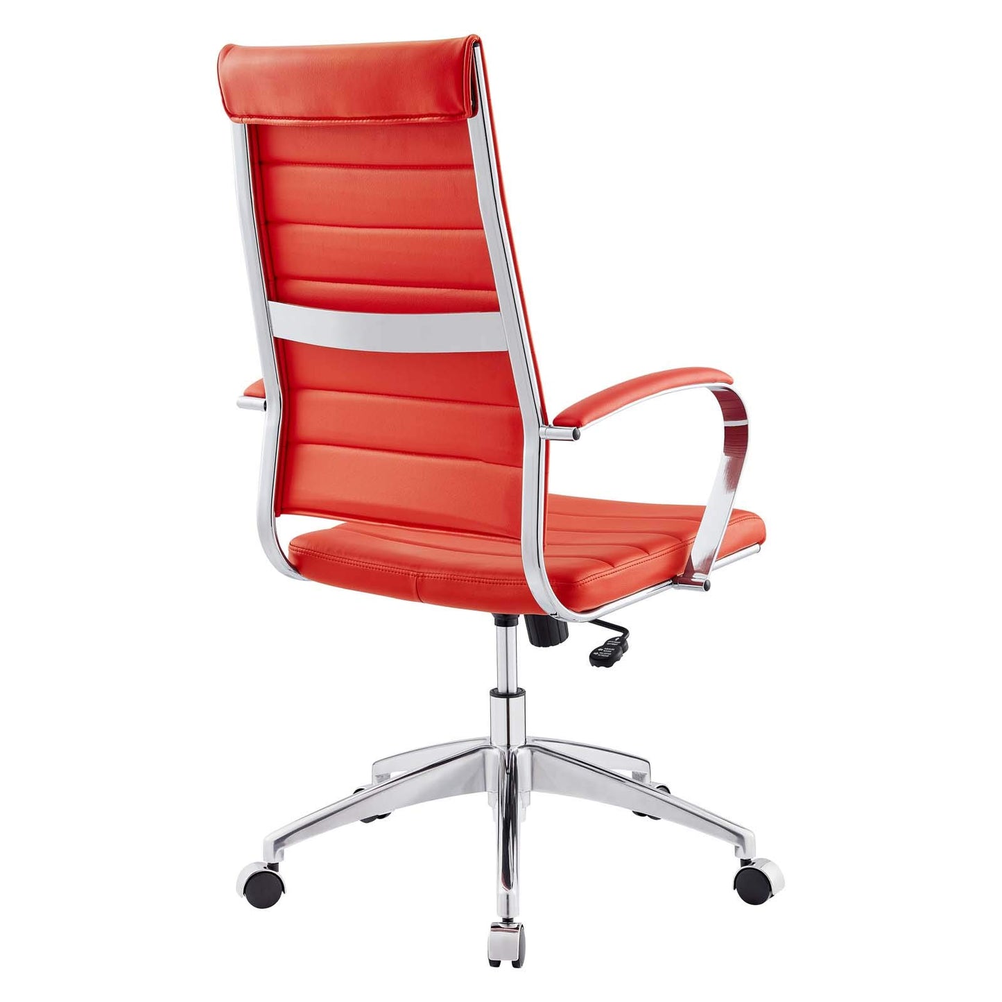 home office desk chairs | CasaFoyer Jive Ribbed High Back Executive Office Chair | Stylish & Functional | Natural Posture Support | Comfortable Cushion & Padded Arms | Chrome-Plated Aluminum Base | Easy Mobility | Ideal for Modern Office | casafoyer.myshopify.com