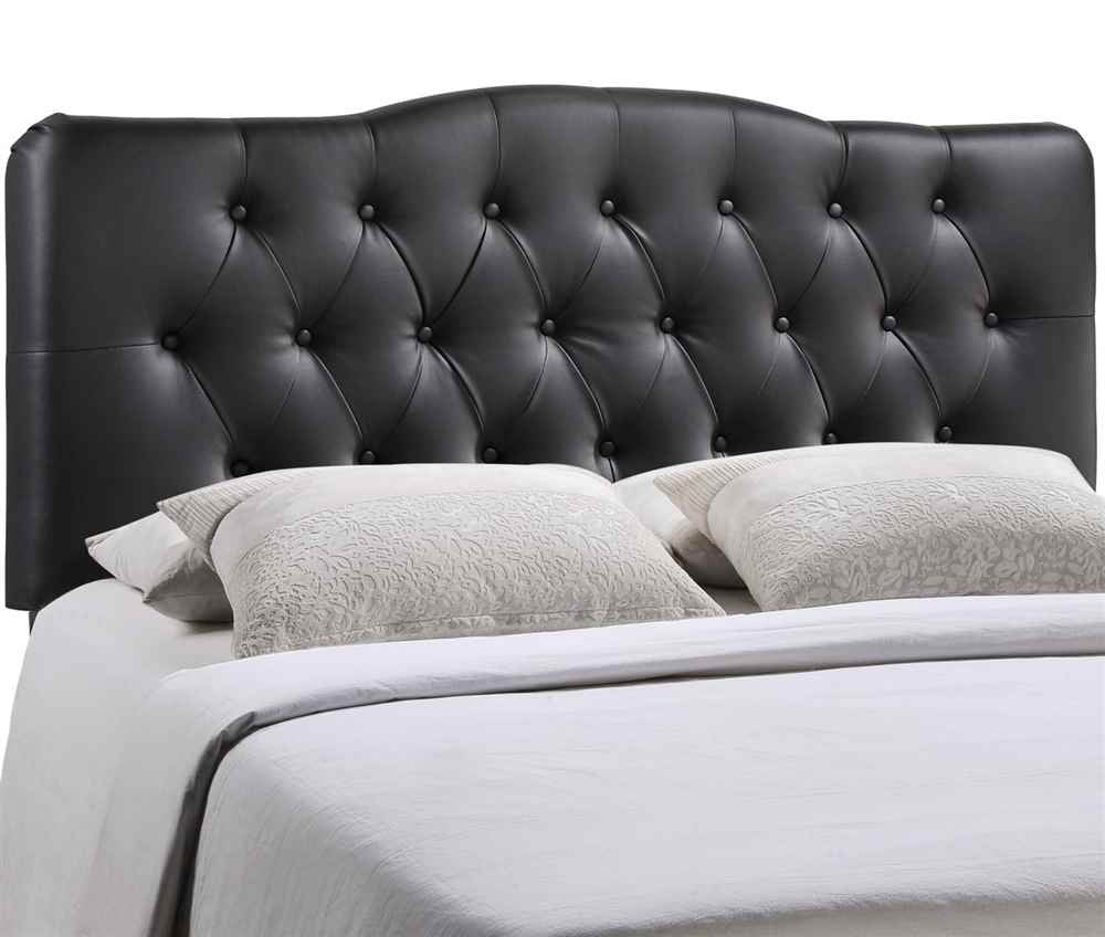 headboards | CasaFoyer  Annabel Button Tufted Faux Leather Upholstered Queen Headboard | Serene Sanctuary | Soft Tones & Meaningful Design | Lightweight & Durable | casafoyer.myshopify.com