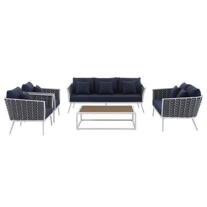 kitchen and dining room sets | CasaFoyer Stance Outdoor Collection | Modern Design | Comfortable Seating | Durable Construction | 5-Piece Set | casafoyer.myshopify.com